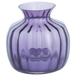 Dartington Crystal Cushion Small Posy Vase, H13cm, Amethyst